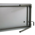 Iceberg Maxx Legroom Wood Folding Table, Rectangular Top, 72w x 18d x 29.5h, Gray/Charcoal