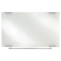 Iceberg Clarity Glass Dry Erase Board with Aluminum Trim, Frameless, 60 x 36