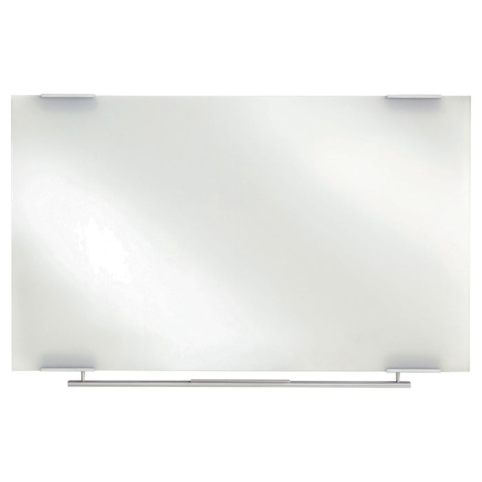 Iceberg Clarity Glass Dry Erase Board with Aluminum Trim, Frameless, 60 x 36