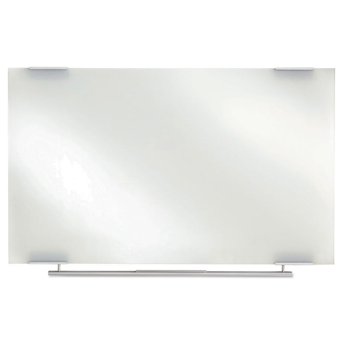 Iceberg Clarity Glass Dry Erase Board with Aluminum Trim, Frameless, 72 x 36