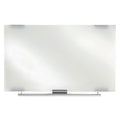 Iceberg Clarity Glass Dry Erase Board with Aluminum Trim, Frameless, 48 x 36