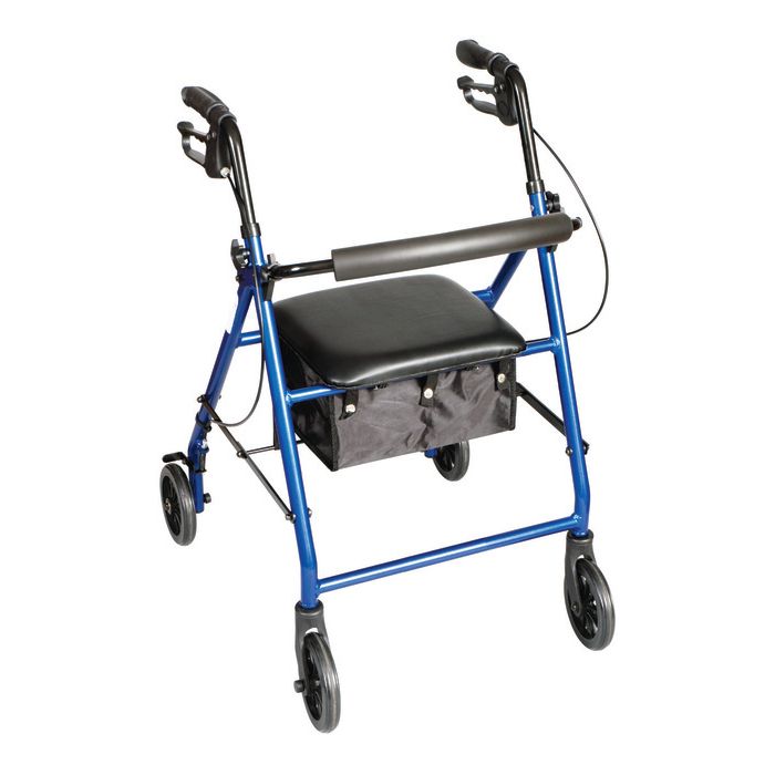 Carex® Classics Rolling Walker – Metallic Blue by Pasteur Pharmacy