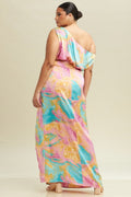 Aura Off Shoulder Maxi Dress - Plus Size by Fasheabe