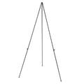 MasterVision Instant Easel, 61.5" High, Black, Steel, Lightweight