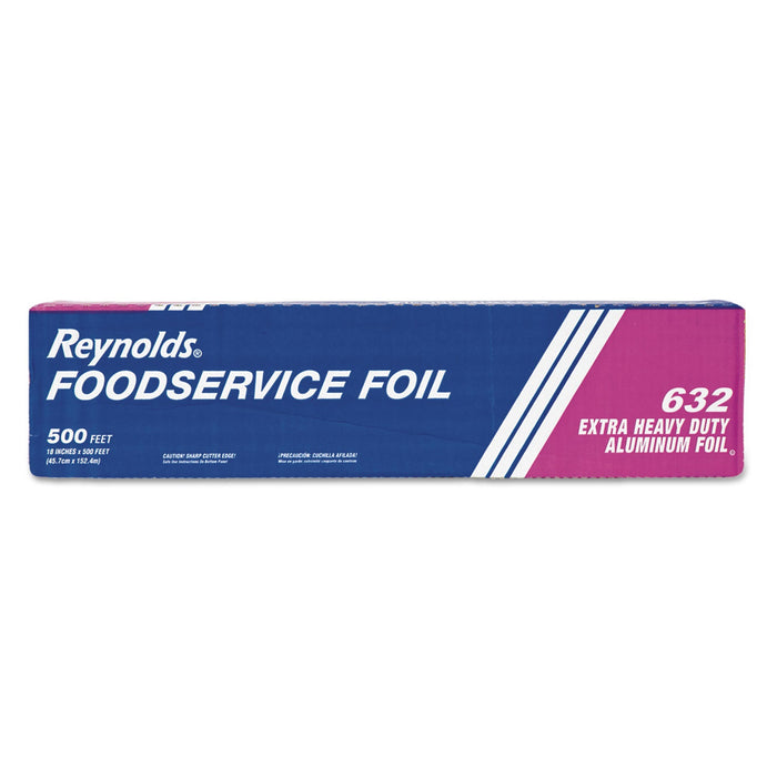 Reynolds Wrap Extra Heavy-Duty Aluminum Foil Roll, 18" x 500 ft, Silver