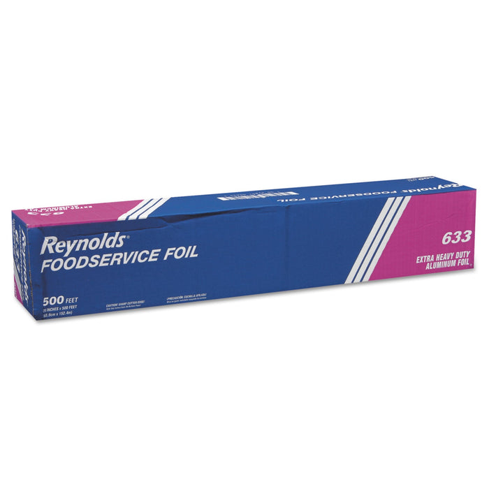Reynolds Wrap Extra Heavy-Duty Aluminum Foil Roll, 24" x 500 ft, Silver