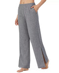 Refinery29 Side Slit French Terry Wide Leg Pants, Size Large by Vanessa Jane