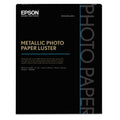 Epson Professional Media Metallic Gloss Photo Paper, 10.5 mil, 17 x 22, White, 25/Pack