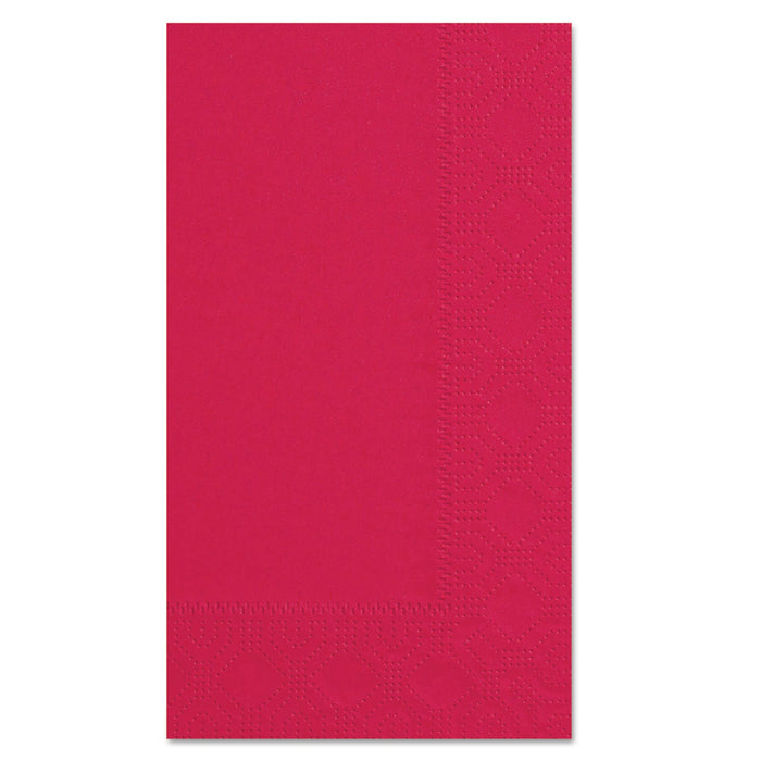 Hoffmaster Dinner Napkins, 2-Ply, 15 x 17, Red, 1000/Carton