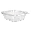 Dart ClearPac SafeSeal Tamper-Resistant/Evident Containers, Flat Lid, 8 oz, 4.9 x 1.4 x 5.5, Clear, Plastic, 100/Bag, 2 Bags/CT