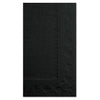 Hoffmaster Dinner Napkins, 2-Ply, 15 x 17, Black, 1000/Carton