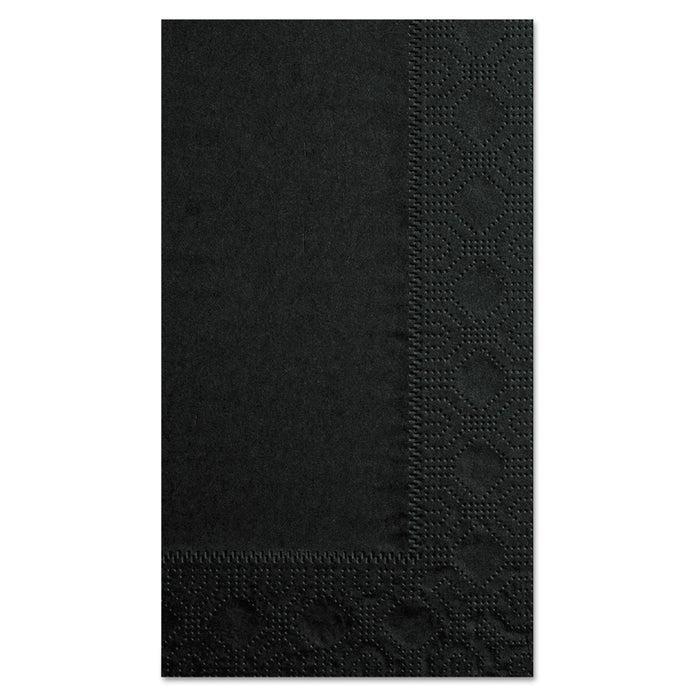Hoffmaster Dinner Napkins, 2-Ply, 15 x 17, Black, 1000/Carton