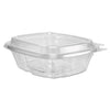 Dart ClearPac SafeSeal Tamper-Resistant/Evident Containers, Domed Lid, 8 oz, 4.9 x 1.9 x 5.5, Clear, Plastic, 100/Bag, 2 Bags/CT