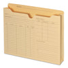 Pendaflex Preprinted Project Jackets, Straight Tab, Letter Size, Manila, 50/Box