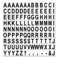MasterVision Interchangeable Magnetic Board Accessories, Letters, Black, 0,75"h
