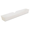 SCT Footlong Hot Dog Tray, 10.25 x 1.5 x 1.25, White, Paper, 500/Carton