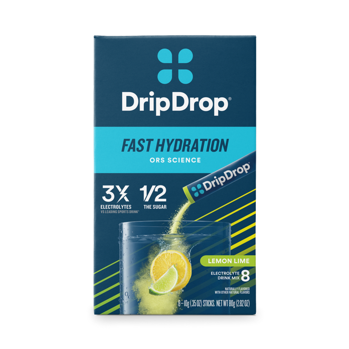 Drip Drop Lemon Lime Fast Hydration Electrolyte Drink Mix by Pasteur Pharmacy