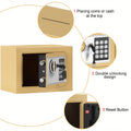 Compact Digital Safe Box – Keypad & Key Access by DailySale