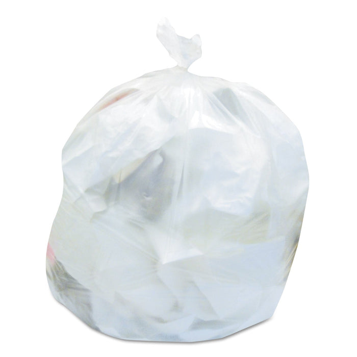 Heritage High-Density Waste Can Liners, 30 gal, 8 microns, 30" x 37", Natural, 500/Carton