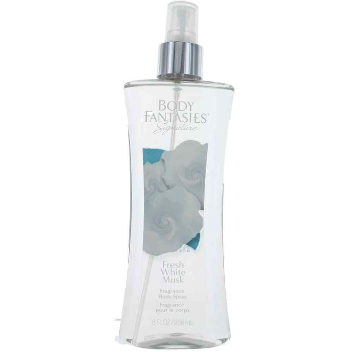 Body Fantasies Signature White Musk Fragrance Body Spray, Clean & Fresh Floral Scent, 8 fl oz by Pasteur Pharmacy