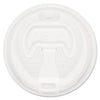 Dart Optima Reclosable Lid, Fits 12 oz to 24 oz Foam Cups, White, 100 Pack, 10 Packs/Carton