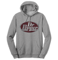 Dr Pepper Silver Logo Pullover Hooded Sweatshirt - Gray by Tee Luv