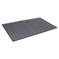 Crown Needle Rib Wipe and Scrape Mat, Polypropylene, 36 x 120, Gray