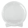 WNA Designerware Plates, Plastic, 6" dia, Clear, 18/Pack, 10 Packs/Carton