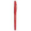 Universal Porous Point Pen, Stick, Medium 0.7 mm, Red Ink, Red Barrel, Dozen
