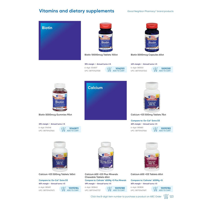 GNP Calcium + D3 Plus Minerals 600 Mg, 60 Chewable Tablets by Pasteur Pharmacy