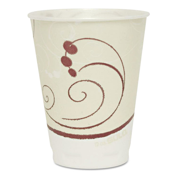 Dart Trophy Plus Dual Temp Symphony Perfect Pak Hot/Cold Drink Cups, 12 oz, Tan, 300/Carton