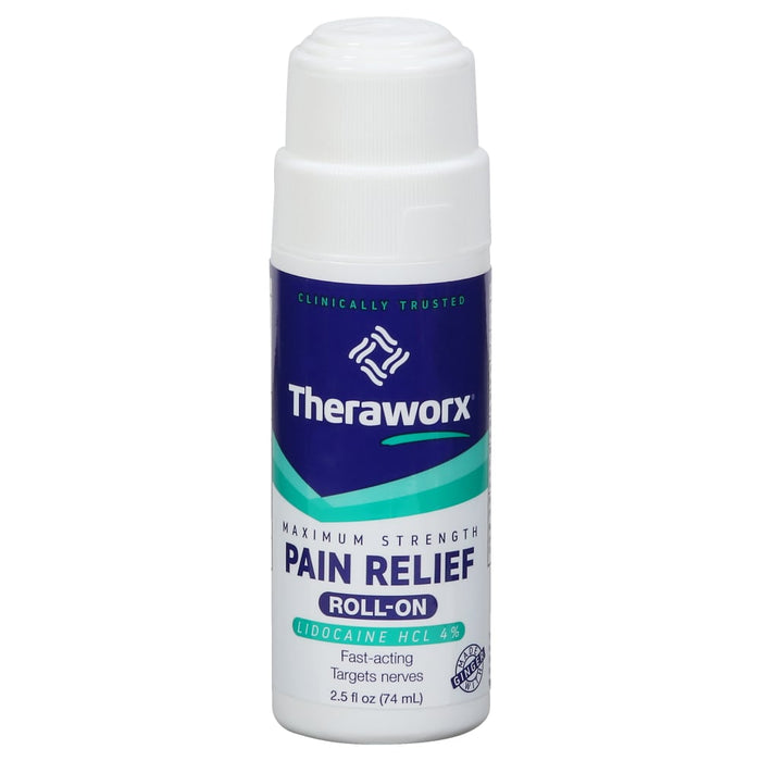 Theraworx® Relief – Maximum Strength – Roll-On - 2.5 Fl Oz by Pasteur Pharmacy