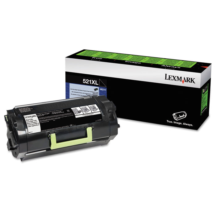 Lexmark 52D1X0L Return Program Extra High-Yield Toner, 45,000 Page-Yield, Black