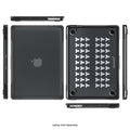 MacBook Air 15" (M3 - M5) Clear/Black Case – Shock-Absorbing Corners | Raider Series by Zerodamage Sahara Case LLC