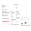IGI Certified 0.97 Ct Multi Color Unheated Sapphire and Diamond 14K Yellow Gold Zigzag Drop Earrings by Fine Color Jewels