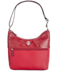 Giani Bernini Pebble Crocodile Hobo Bag, Red by Vanessa Jane