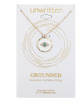 Unwritten Gold Flash-Plated Cubic Zirconia Enamel Evil Eye Coin Pendant Necklace by Vanessa Jane