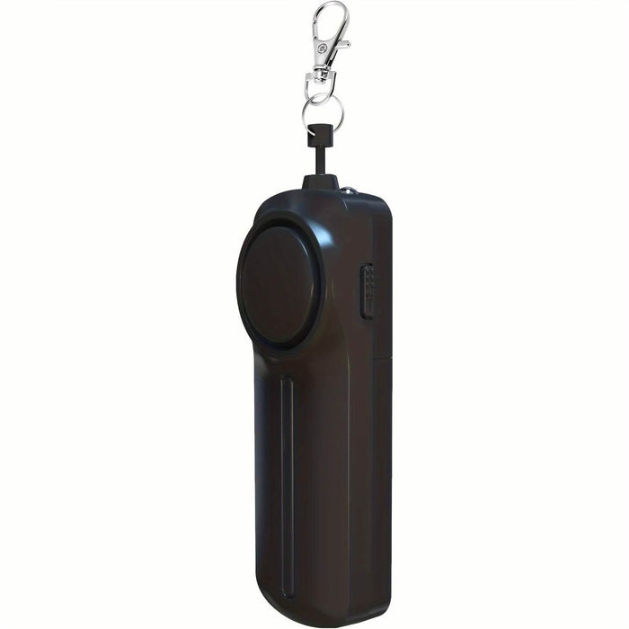 Personal Safety Alarm with LED Flashlight – Keychain Emergency Security Device by DailySale