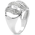 0.98 Carat Genuine White Diamond .925 Sterling Silver Ring by Bids.com