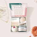 20th Birthday Compass Necklace Spa Gift Box Set by Dear Ava