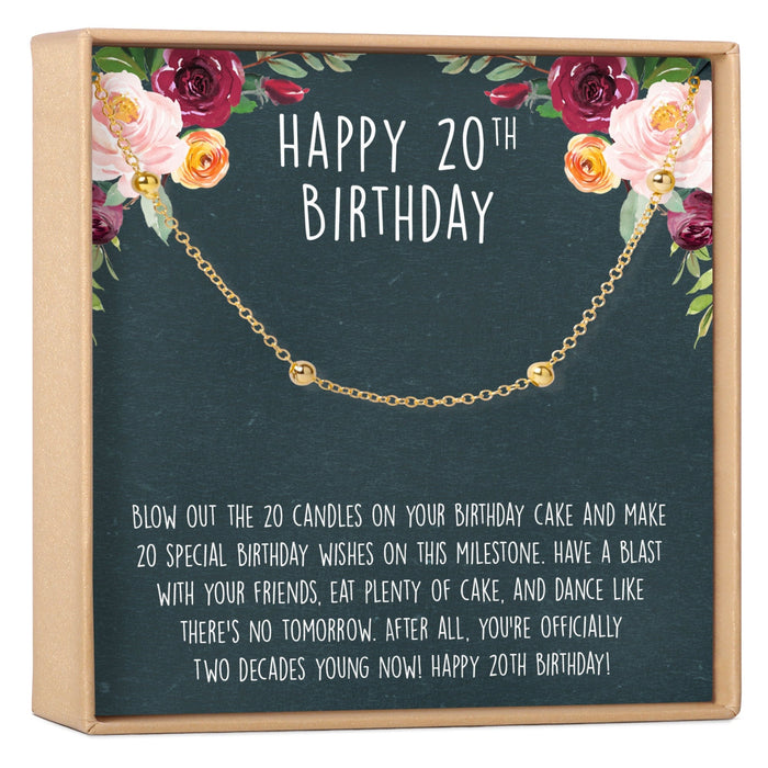 20th Birthday Dot Bracelet by Dear Ava