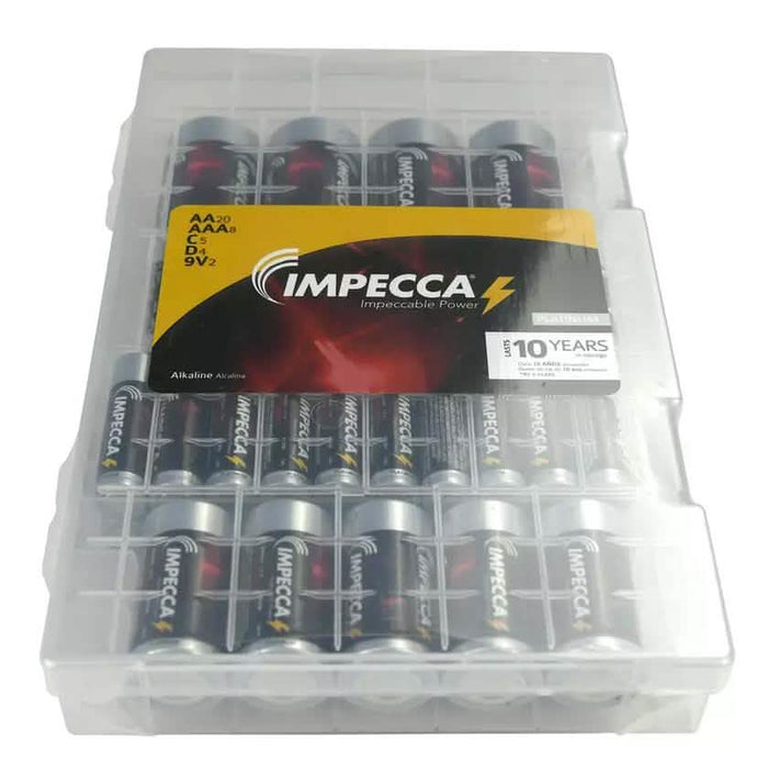21-Pack: Impecca High Performance Alkaline AA/AAA/C/D/9V Value Pack by DailySale