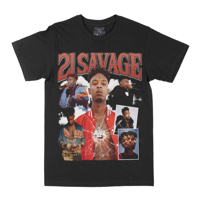 21 Savage "Broken Glass" Graphic Tee by Obsessed with graphic tees