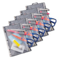 Oxford Zippered Ring Binder Pocket, 6 x 9.5, Clear