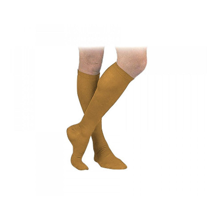 Activa Therapeutic Mens Ribbed Dress Socks 15 20 mmHg Tan by Pasteur Pharmacy