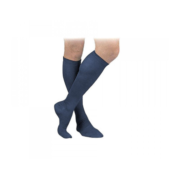 Activa Therapeutic Mens Ribbed Dress Socks 15 20 mmHg Navy by Pasteur Pharmacy