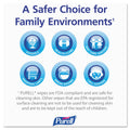 PURELL Premoistened Hand Sanitizing Wipes, 5.78 x 7, 100/Canister, 12 Canisters/Carton