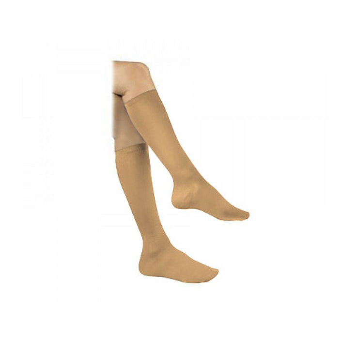 Activa Sheer Therapy Ribbed Womens Trouser Socks 15 20 mmHg Tan by Pasteur Pharmacy