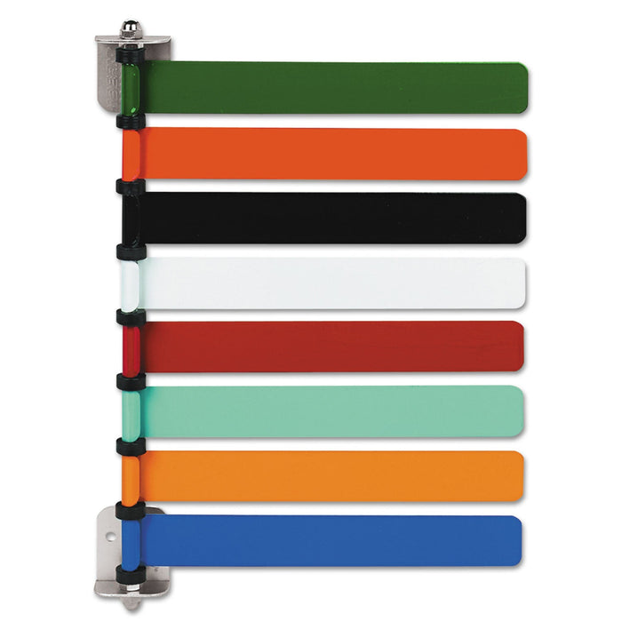 Medline Room ID Flag System, 8 Flags, Primary Colors