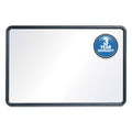 Quartet Contour Dry-Erase Board, Melamine, 48 x 36, White Surface, Black Frame